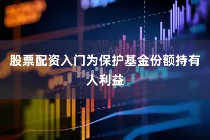 股票配资入门为保护基金份额持有人利益